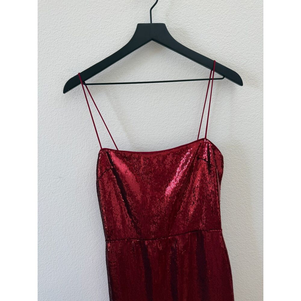 Reformation Frankie Dress Red Sequin size 6 - Picture 4 of 8